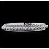 Image 1 : 7.25ctw Diamond Tennis Bracelet - 14KT White Gold