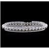 Image 2 : 7.25ctw Diamond Tennis Bracelet - 14KT White Gold