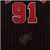 Image 2 : Dennis Rodman Framed Autographed Jersey