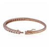 Image 3 : 14KT Rose Gold 2.88ctw Diamond Bangle Bracelet