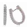 Image 2 : 14KT White Gold 1.62ctw Diamond Earrings