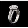 Image 3 : 14KT White Gold 1.35ctw Diamond Ring