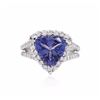 Image 1 : 14KT White Gold 3.27ct Tanzanite and Diamond Ring