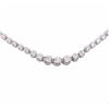 Image 2 : 14KT White Gold 5.14ctw Diamond Necklace