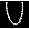 Image 1 : 14KT White Gold Pearl Necklace