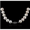 Image 2 : 14KT White Gold Pearl Necklace