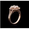 Image 3 : 14KT Rose Gold 1.19ctw Diamond Ring