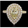 Image 1 : 14KT Yellow Gold 2.52ctw Diamond Engagement Ring