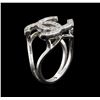 Image 3 : 0.37ctw Diamond Ring - 14KT White Gold