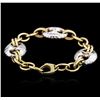 Image 2 : 14KT Two-Tone Gold Fashion Bracelet