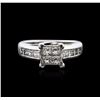 Image 1 : 18KT White Gold 1.00ctw Diamond Ring