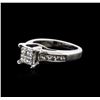 Image 2 : 18KT White Gold 1.00ctw Diamond Ring