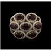 Image 1 : 14KT Yellow Gold 3.42ctw Ruby and Diamond Ring