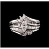 Image 1 : 14KT White Gold 1.21ctw Diamond Ring