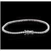 Image 2 : 18KT White Gold 2.34ctw Diamond Tennis Bracelet