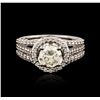 Image 1 : 14KT White Gold 1.93ctw Diamond Ring