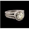 Image 2 : 14KT White Gold 1.93ctw Diamond Ring