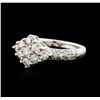 Image 2 : 14KT White Gold 1.25ctw Diamond Ring