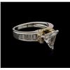 Image 2 : 1.56ctw Diamond Ring - 14KT White and Yellow Gold