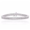 Image 1 : 14KT White Gold 3.10ctw Diamond Bracelet