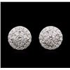 Image 1 : 1.00ctw Diamond Stud Earrings - 14KT White Gold