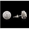 Image 2 : 1.00ctw Diamond Stud Earrings - 14KT White Gold