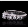 Image 2 : 14KT White Gold 1.14ctw Diamond Ring