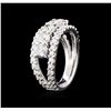 Image 3 : 14KT White Gold 1.47ctw Diamond Ring