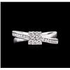 Image 1 : 0.50ctw Diamond Ring - 14KT White Gold