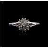 Image 1 : 14KT White Gold 0.10ctw Diamond Ring