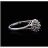 Image 2 : 14KT White Gold 0.10ctw Diamond Ring