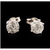 Image 1 : 14KT White Gold 1.72ctw Diamond Stud Earrings