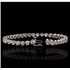 Image 3 : 14KT White Gold 8.20ctw Diamond Tennis Bracelet
