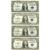 Image 1 : 1935 $1 Silver Certificate Lot of 4 Assorted Bills