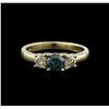 Image 1 : 14KT Yellow Gold 0.96ctw Blue Diamond Ring