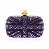 Image 1 : Alexander McQueen Purple Suede Jewel Embroidered Clutch