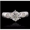 Image 1 : 18KT White Gold 1.78ctw Diamond Ring