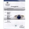 Image 2 : 2.75ct Blue Sapphire and Diamond Ring - 14KT White Gold