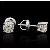 Image 2 : 14KT White Gold 1.00ctw Diamond Solitaire Earrings