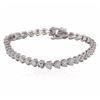Image 1 : 14KT White Gold 8.47ctw Diamond Tennis  Bracelet