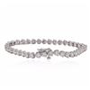 Image 2 : 14KT White Gold 8.47ctw Diamond Tennis  Bracelet