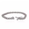 Image 3 : 14KT White Gold 8.47ctw Diamond Tennis  Bracelet