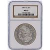 Image 1 : 1891-CC NGC Graded MS62 $1 Carson City Morgan Silver Dollar Coin
