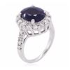 Image 3 : 18KT White Gold 3.84ct Sapphire and Diamond Ring