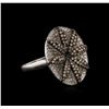 Image 2 : 14KT White Gold 3.32ctw Fancy Light Brown Diamond Ring