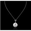 Image 1 : 14KT White Gold 2.75ctw Diamond Pendant With Chain