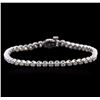 Image 1 : 14KT White Gold 2.01ctw Diamond Tennis Bracelet