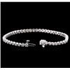 Image 3 : 14KT White Gold 2.01ctw Diamond Tennis Bracelet