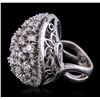 Image 2 : 14KT White Gold 2.74ctw Diamond Ring