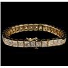 Image 2 : 25.40ctw Diamond Tennis Bracelet - 14KT Yellow Gold